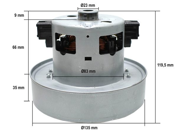 Двигатель для пылесоса Samsung 1800W VAC0044UN, DJ31-00067P, VCM ...