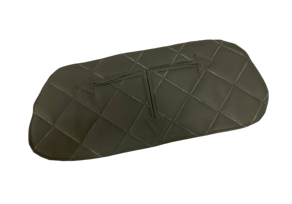 Утеплитель радиатора УАЗ 452, Буханка (винилкожа, поролон, ватин) серый ...