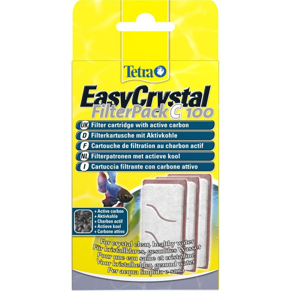Комплект сменных картриджей Tetra EasyCrystal Filterpack C 100 с углем ...