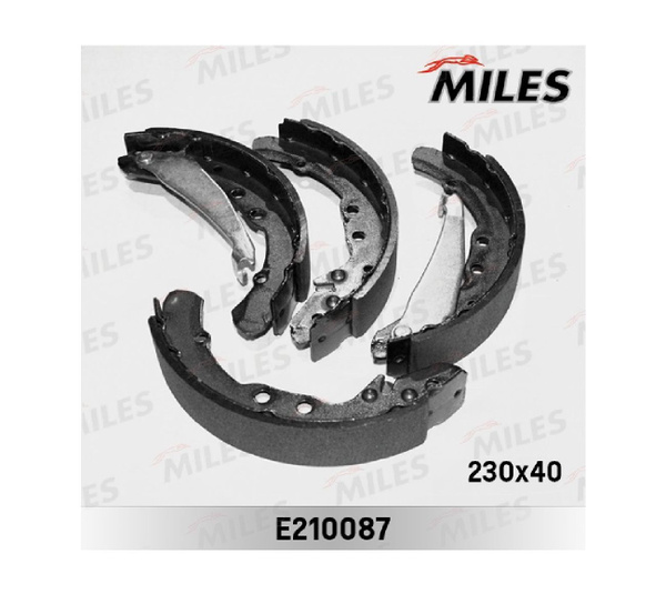 MILES Тормозные барабанные колодки