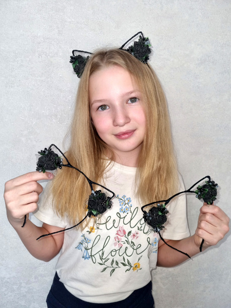 Ободок кошачьи ушки / Аниме ушки / ушки кошки / Ободок Аниме ...