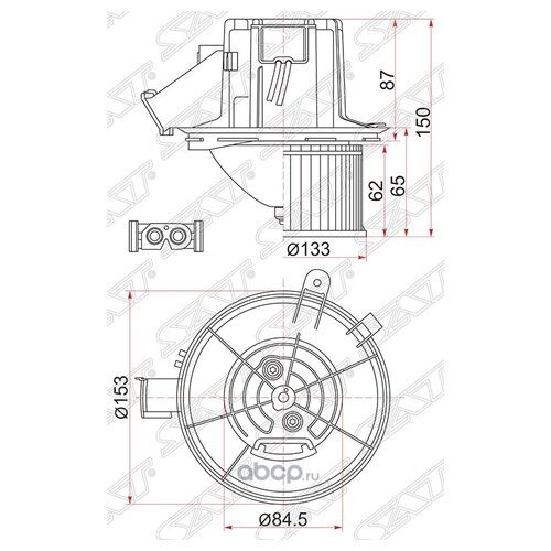 Мотор отопителя салона (Левый руль) Mercedes-Benz C-Class 07-15 / E-Class 09-17