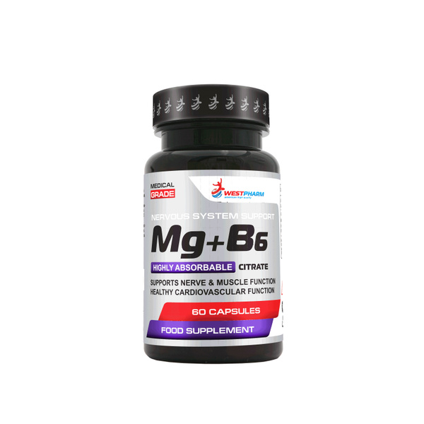 Westpharm / Mg+B6 / Магний+B6 / Магний б6 / 60 капсул купить на OZON по ...