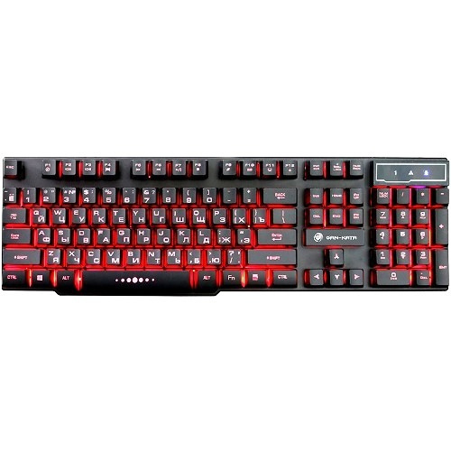Клавиатура игровая Dialog KGK-15U black Gan-Kata, с подсветкой - чёрная ...