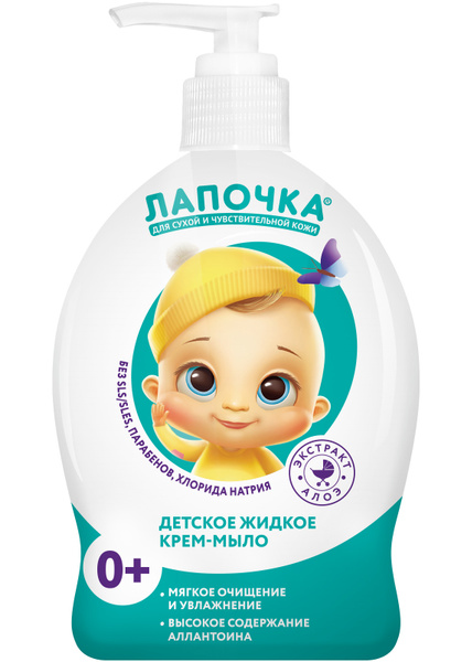 Лапочка Бессульфатное Крем-мыло детское жидкое 300 мл - купить с ...