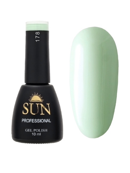 Гель лак для ногтей - 10 ml - SUN Professional цветной Мятный №178 ...