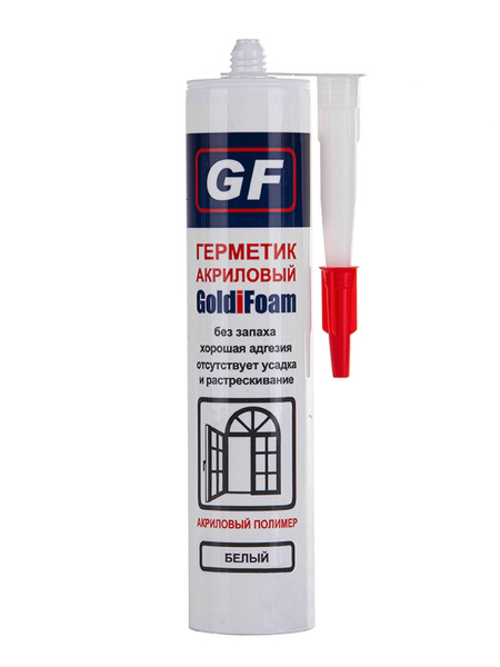 Акриловый Герметик GoldiFoam, Для дверей, белый - купить по низким ...