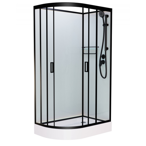 Душевая кабина Frank F412R Black без крыши купить на OZON по низкой ...