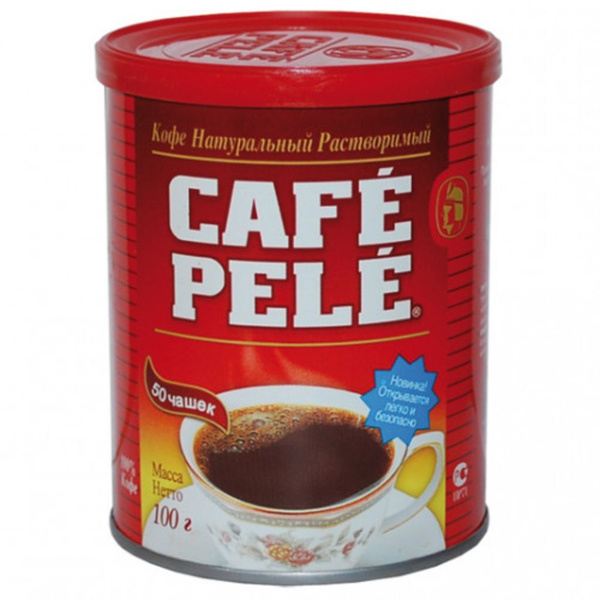 Кофе натуральный растворимый PELE/ПЕЛЕ, жестяная банка, 100 г - купить ...