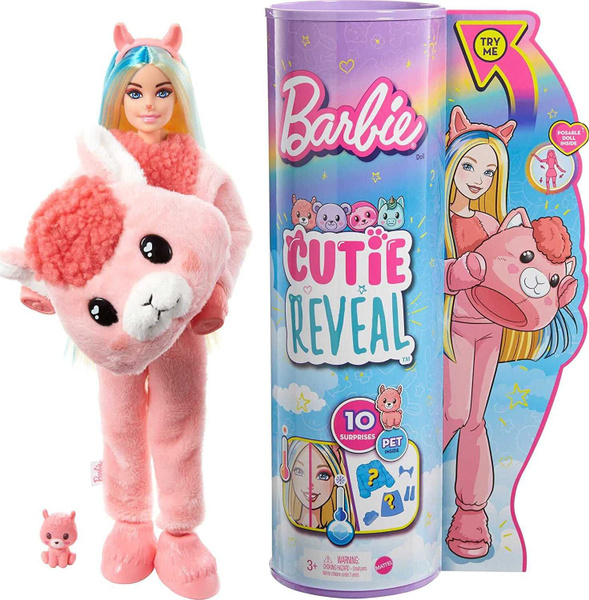 Кукла Barbie Cutie Reveal и плюшевая лама - купить с доставкой по ...