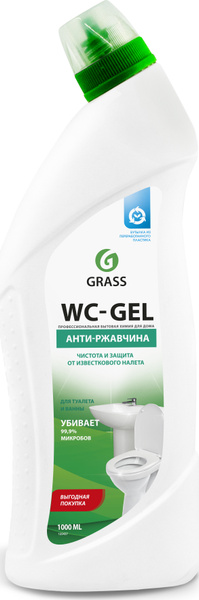 Чистящее средство Грасс "WC-gel", 1000 мл - купить с доставкой по ...