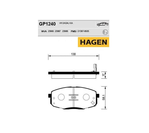 Колодки тормозные Sangsin Brake GP1240 - купить по низким ценам в ...