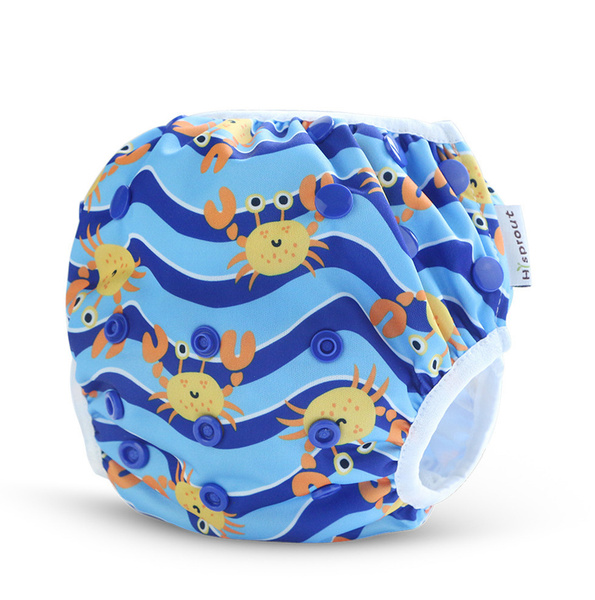 Плавки трусики Hi Sprout Крабик, подгузники для плавания, многоразовые ...