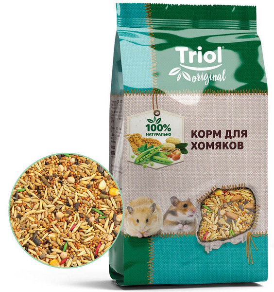 Корм Triol Original для хомяков, 450 г - купить с доставкой по выгодным ...