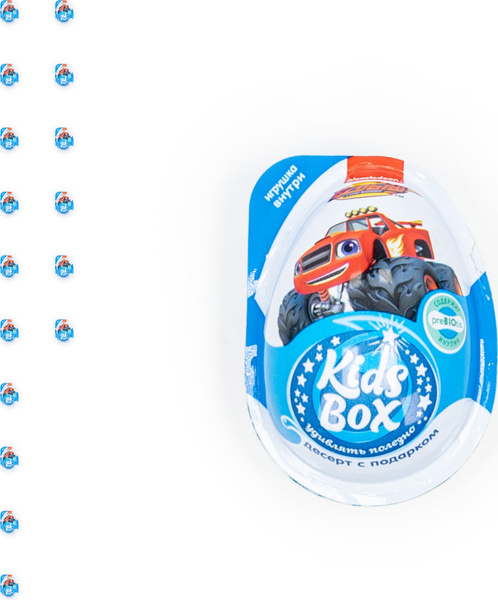 Шоколадное яйцо Конфитрейд Kids Box Вспыш десерт с подарком 20г ...