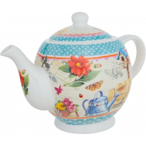 Чайник 1200мл костяной фарфор Сад Nouvelle - купить с доставкой по ...