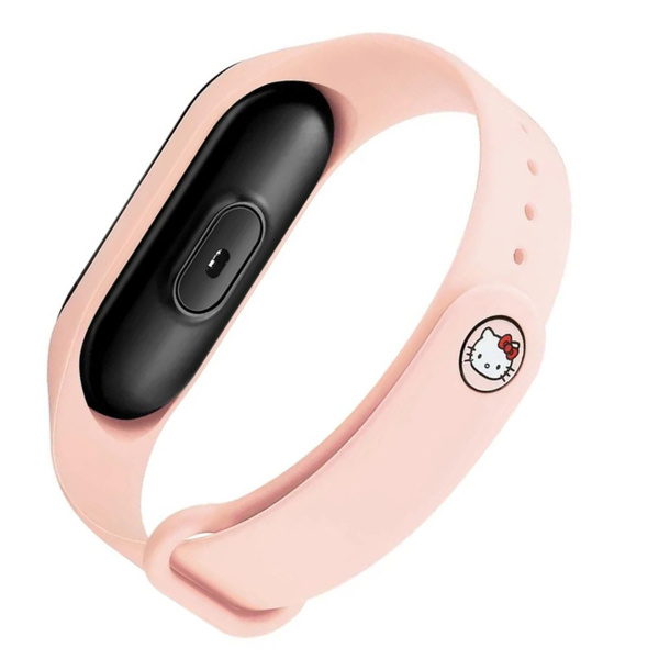 Ремешок для фитнес-браслета Xiaomi Mi Band 5, Hello Kitty (розовый ...