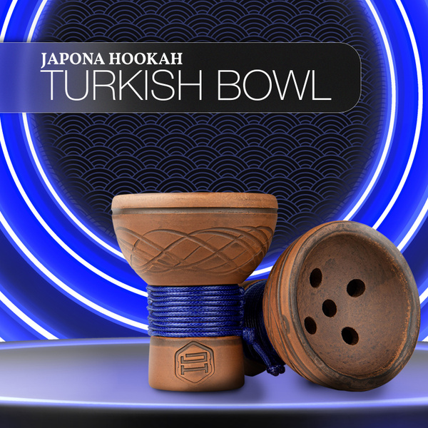 Чаша ручной работы для кальяна Japona hookah Turkish Blue / турка ...