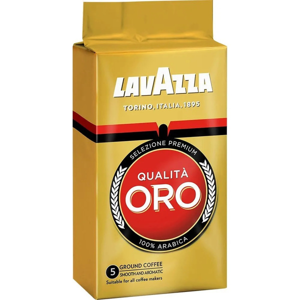 Кофе молотый Lavazza Qualito Oro натуральный Лавацца Оро лавазза ...