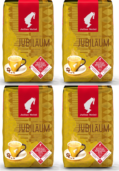 Кофе Julius Meinl Юбилейный зерновой 500 г, комплект: 4 упаковки по 500 ...
