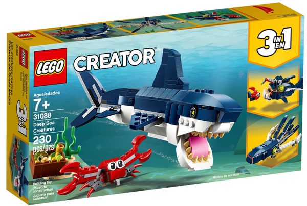 Характеристики лего Creator 3-in-1 серия, LEGO 31088 Deep Sea Creatures ...