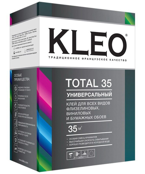 Клей для обоев Kleo TOTAL универсальный для всех типов флизелиновых ...