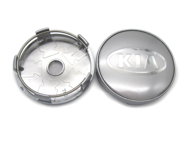 Колпачки заглушки на литые диски Киа silver 60/56 мм, 1 колпачок ...