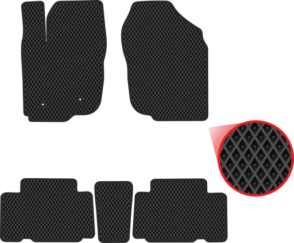 Коврики в салон автомобиля Carstar RAV 4 III 5D (2005-2012), цвет ...