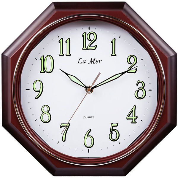 Кварцевые настенные часы La Mer GD053005 с плавным ходом секундной ...