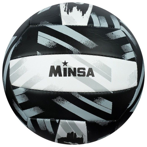 Мяч волейбольный MINSA PLAY HARD, ПВХ, машинная сшивка, 18 панелей ...