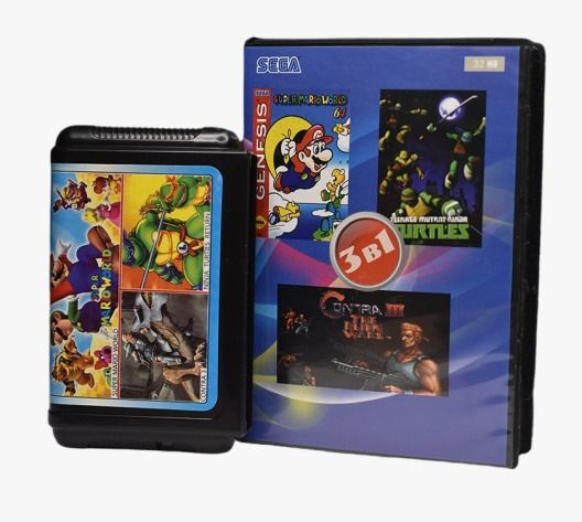 Игровой картридж для SEGA DT-32045 3в1 (SUPER MARIO WORLD/CONTRA 3 ...