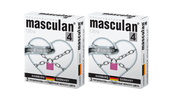 Masculan Презервативы 4 Ultra №3, ультрапрочные, 2 упаковки/ - купить с ...