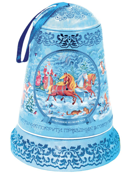 Чай черный китайский в жестяном музыкальном колокольчике "Снежное ...