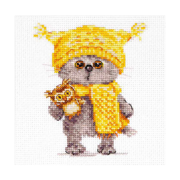Набор для вышивания крестом Алиса, вышивка крестиком Басик малыш Сова ...