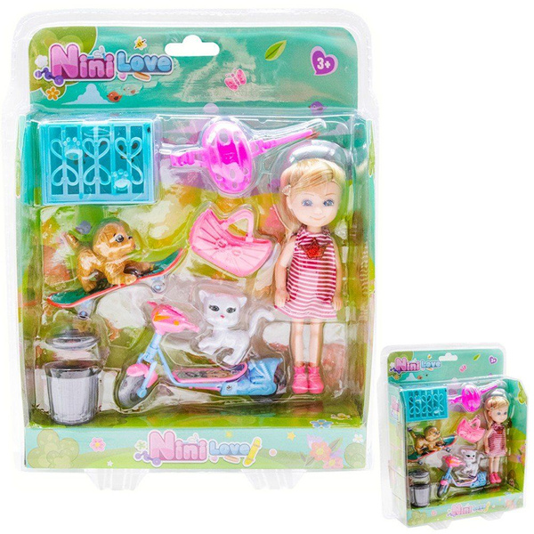 Кукла малышка с питомцами и аксессуарами - купить с доставкой по ...