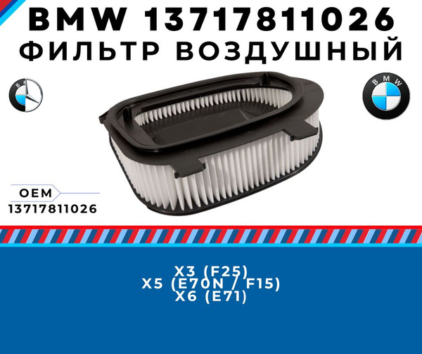Фильтр воздушный BMW X3 10-17 / X5 06-18