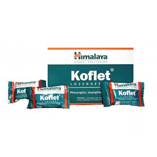 Himalaya Herbals / Кофлет, Koflet леденцы от кашля 10 шт - купить с ...