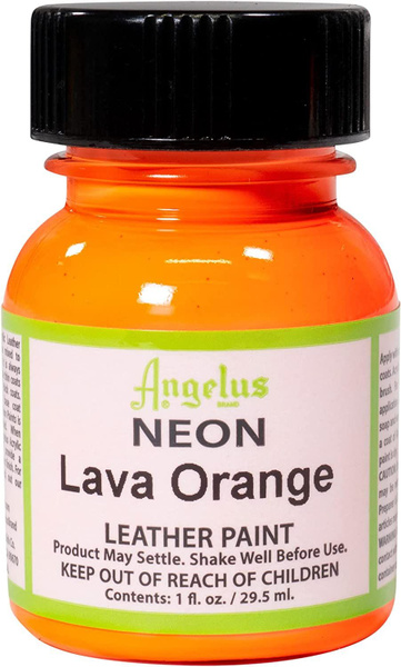 Акриловая художественная краска Angelus для ткани и кожи, Lava Orange ...