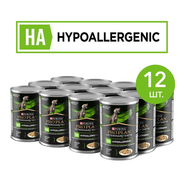 Purina Pro Plan Veterinary diets HA Hypoallergenic Консервы для собак ...