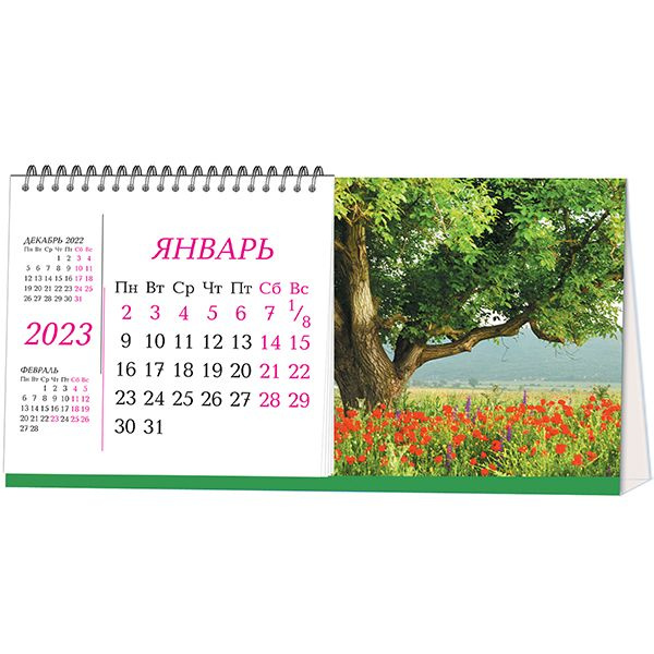 Календарь домик на 25 год
