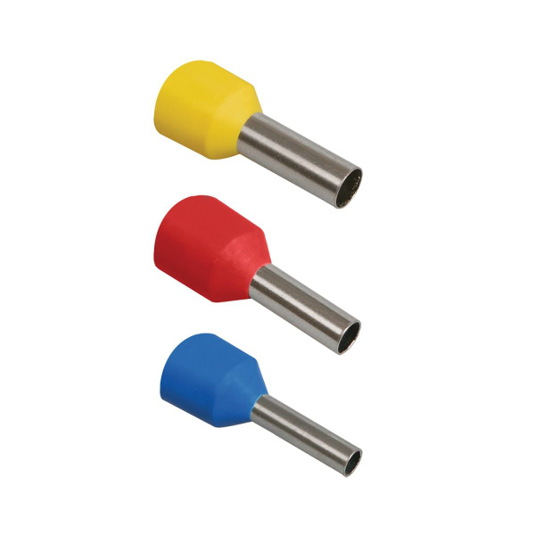 IEK Клемма Наконечник-гильза с изолированным фланцем Е 1,5-08, 1,5 мм² ...