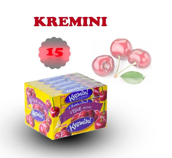 Жевательные конфеты Ulker "Kremini" Вишня 15 шт/уп. - купить с ...
