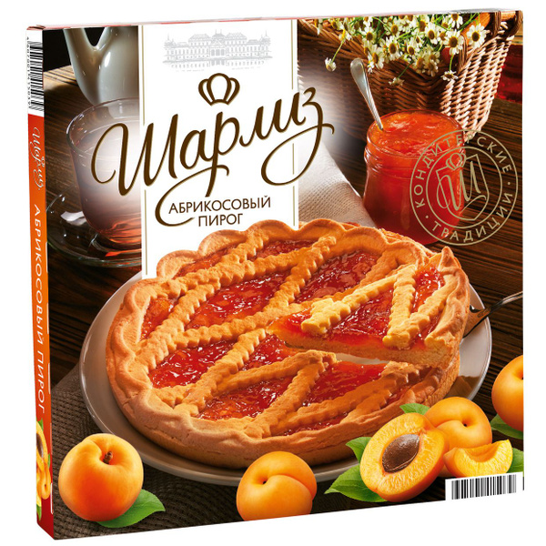 Шарлиз Пирог песочный с абрикосовым джемом 430 гр*3 шт - купить с ...