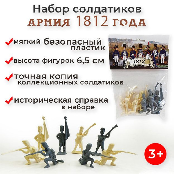 Солдатики игровой набор Армия 1812 года Биплант - купить с доставкой по ...