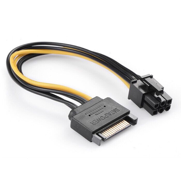 Кабель SloN Провод PCI-E 6 pin (мама) - SATA (папа) - купить по низкой ...