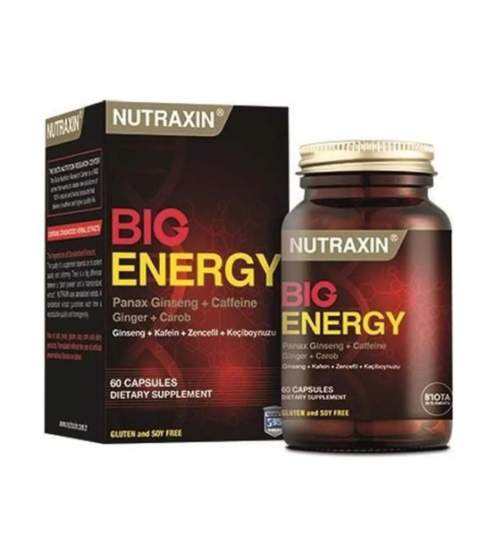 NUTRAXIN BIG ENERGY. Энергетические капсулы для повышения выносливости ...