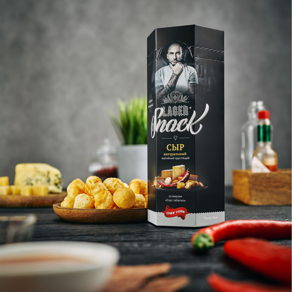 CHEECORN сыр хрустящий натуральный копчёный LAGER SNACK со вкусом соус ...
