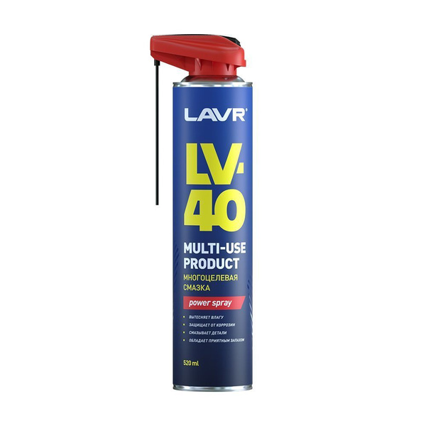 Смазка многоцелевая проникающая LAVR LV-40, 520 мл - купить в интернет ...