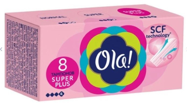 Ola! Тампоны Super Plus, 8 шт - купить с доставкой по выгодным ценам в ...
