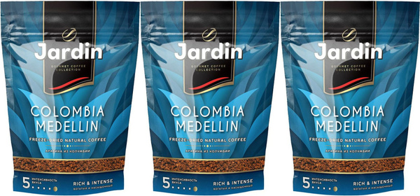 Кофе Jardin Colombia Medellin растворимый, комплект: 3 упаковки по 150 ...